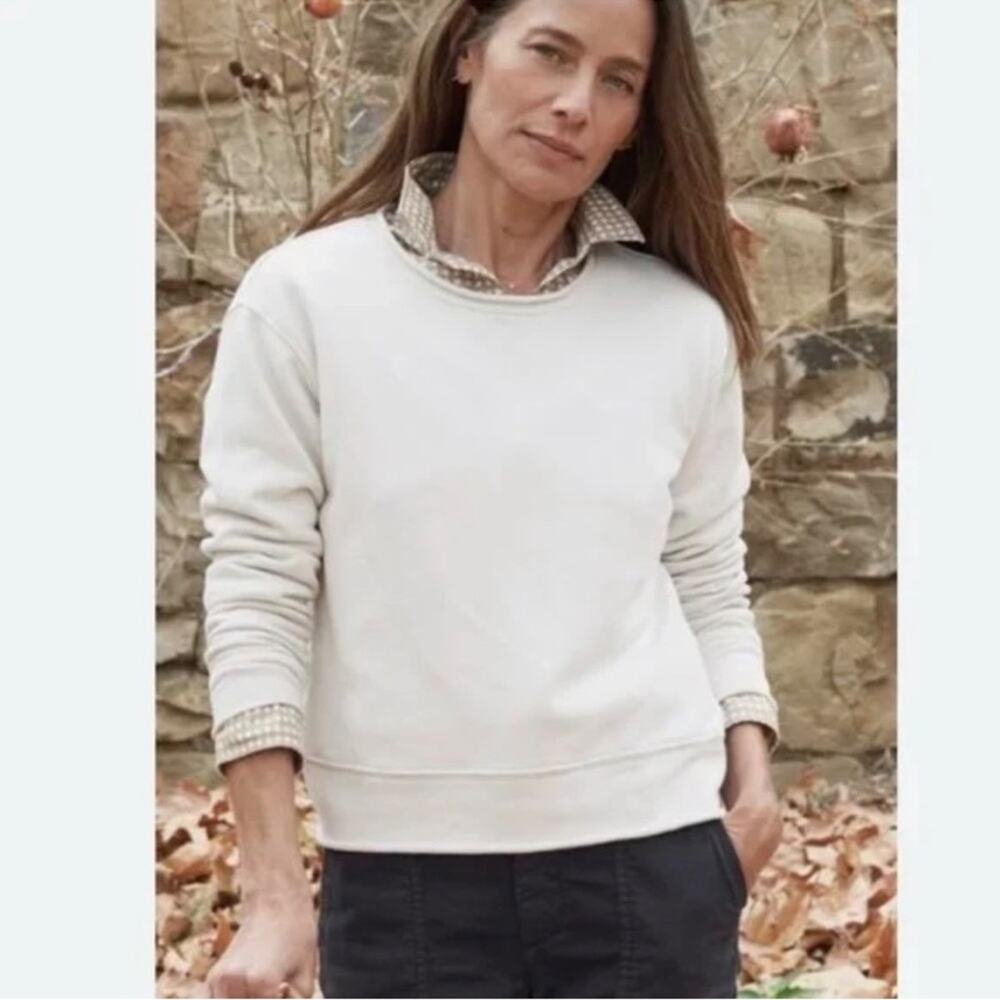 NWOT Frank and Eileen james boyfriend Crewneck Sweatshirt size S